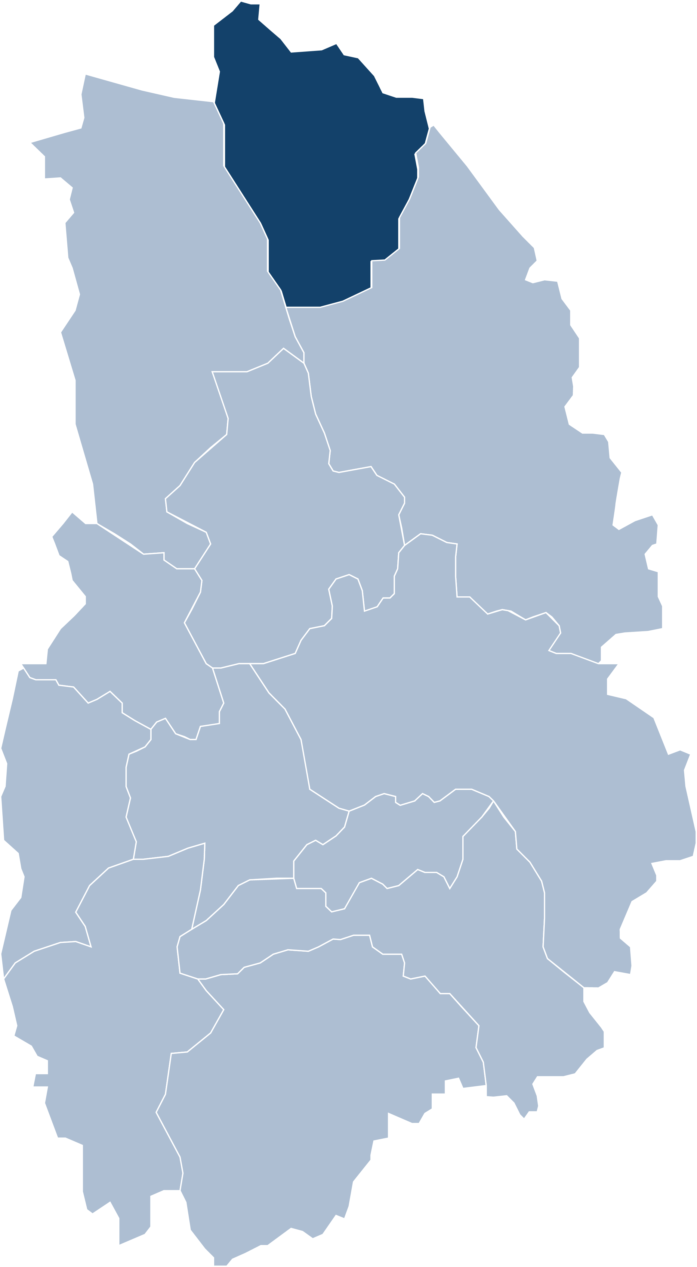 Örebro län karta med fokus på Ljusnarsberg